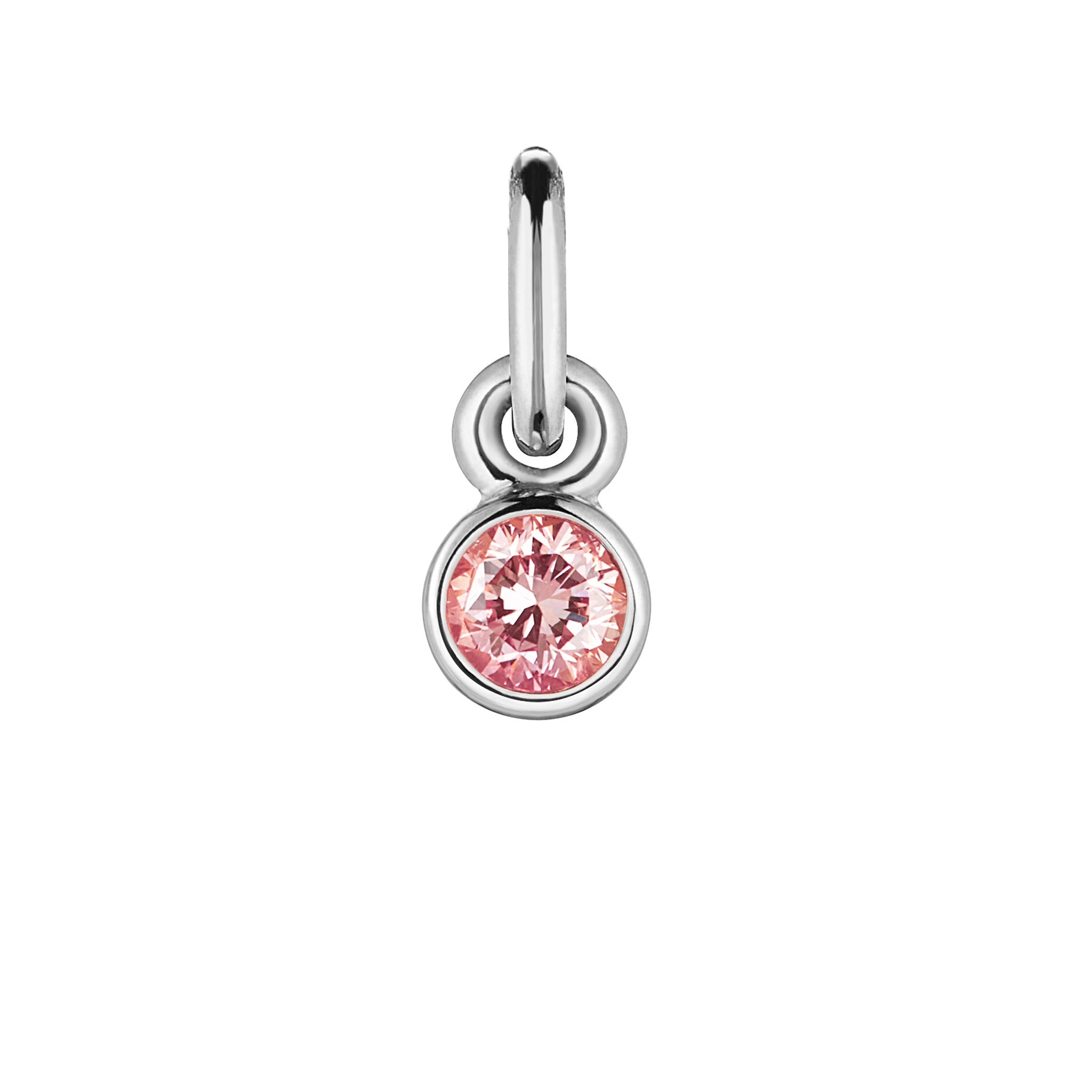Bezel Blush diamond pendant
