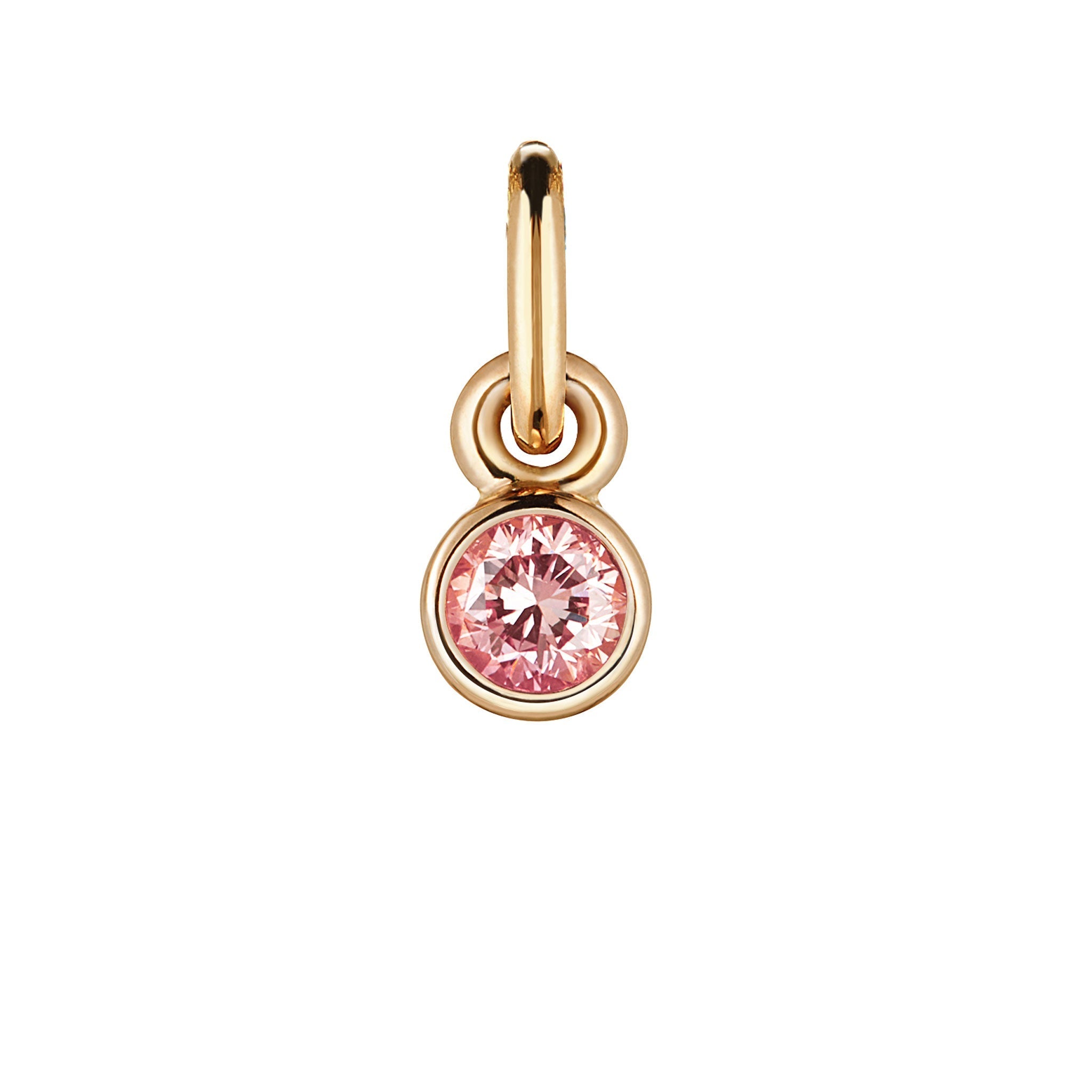 Bezel Blush diamond pendant