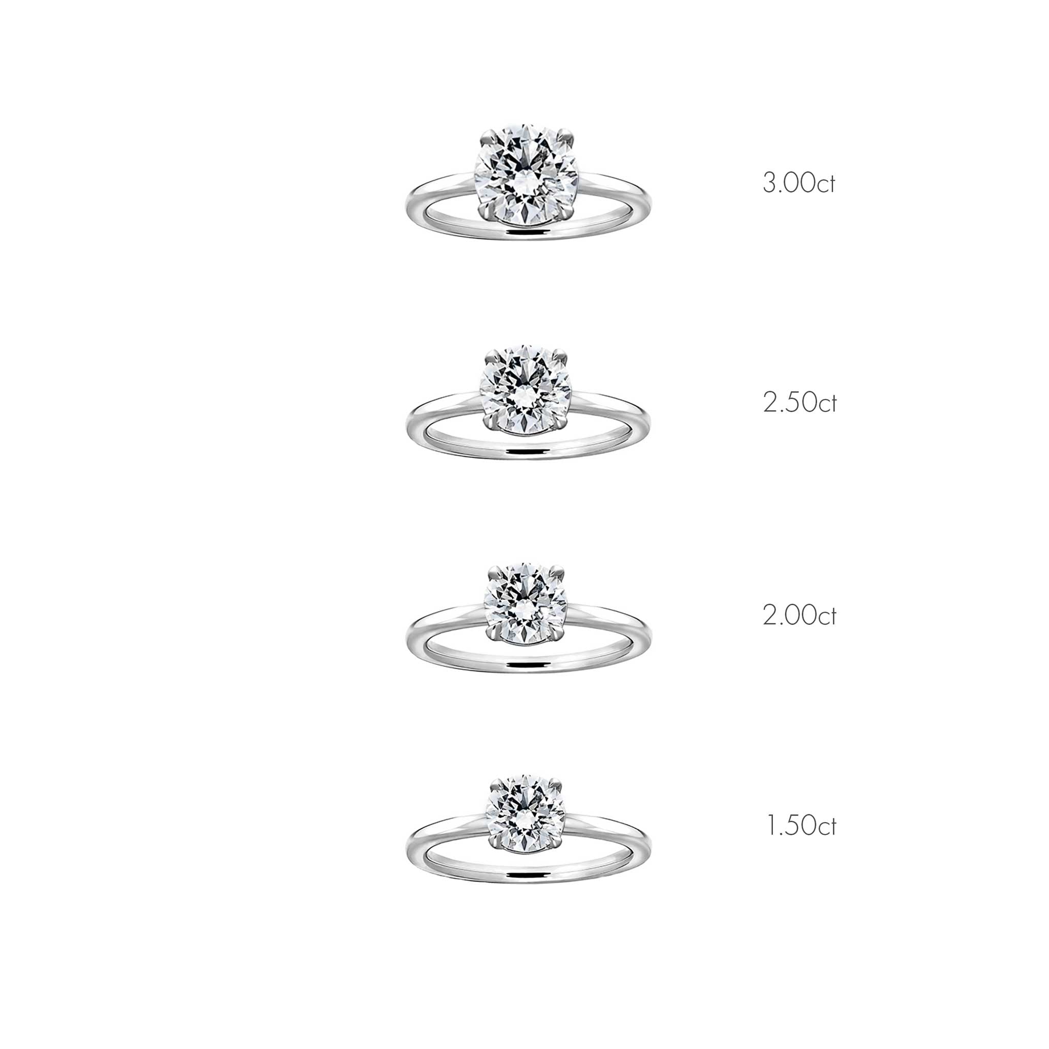 Siro Brilliant diamond ring - white gold