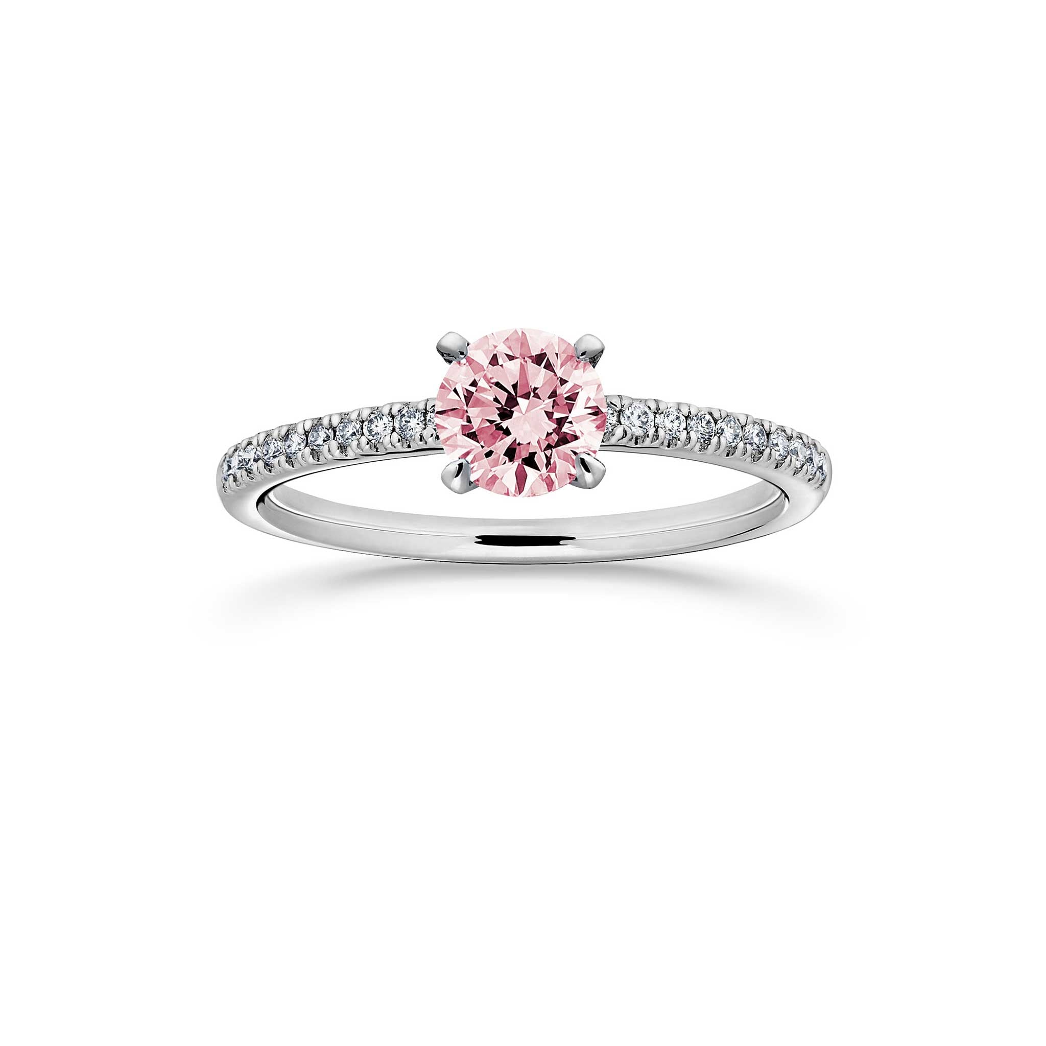 Siro Brilliant Blush diamond ring - platinum