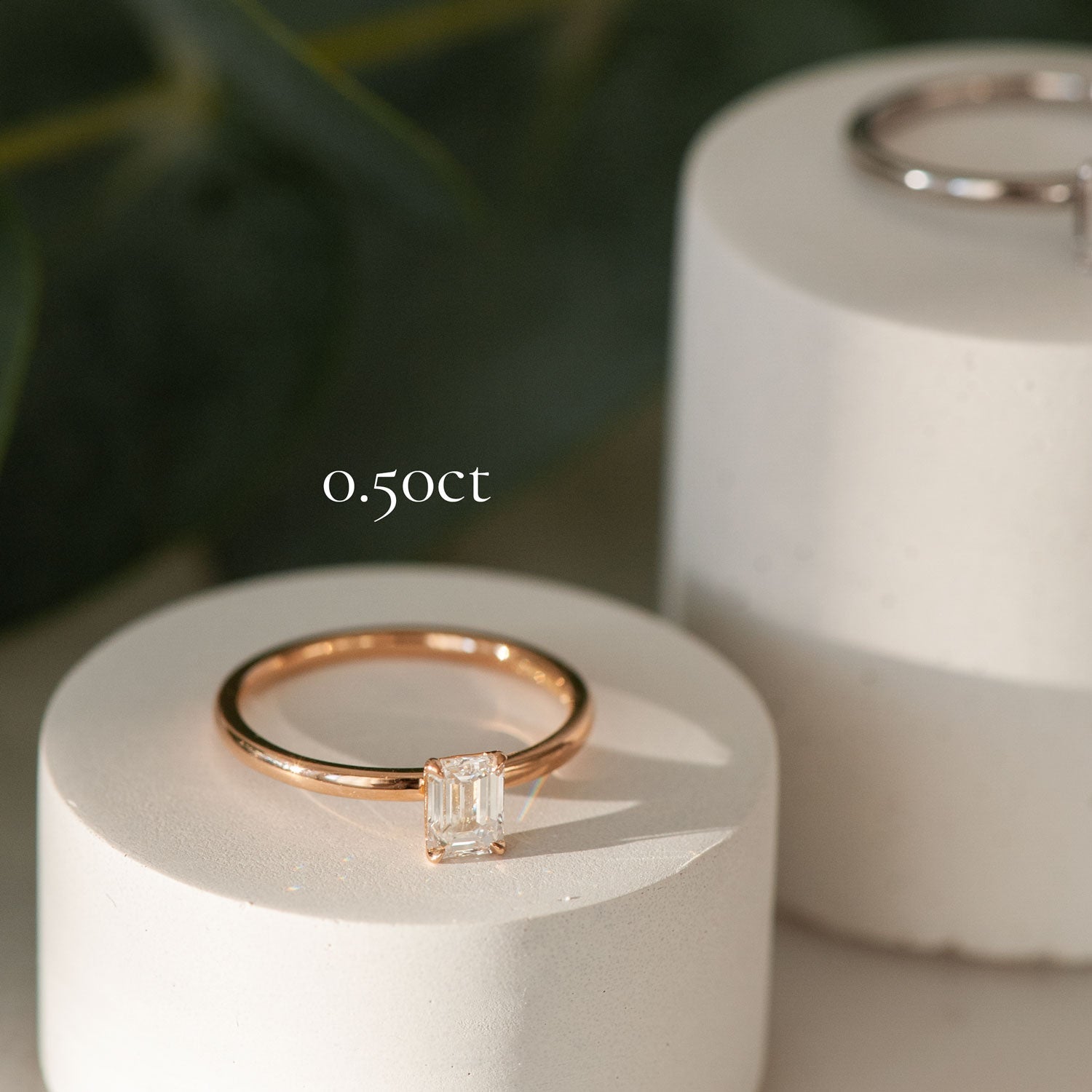 Siro Emerald timanttisormus - keltakulta