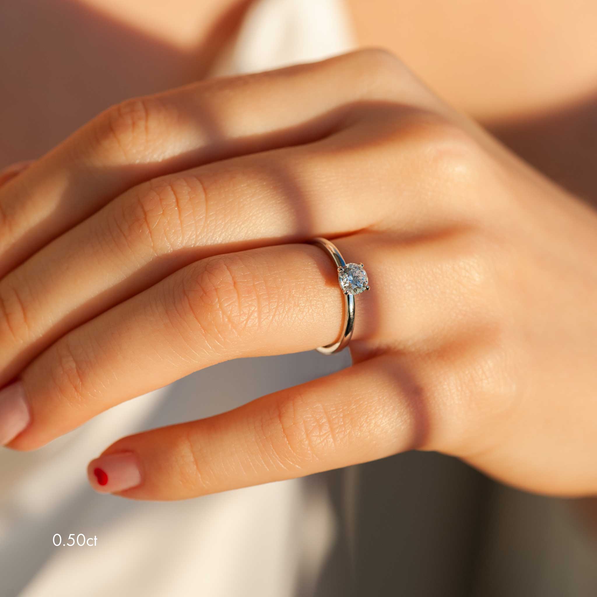 Siro Brilliant diamond ring - platinum