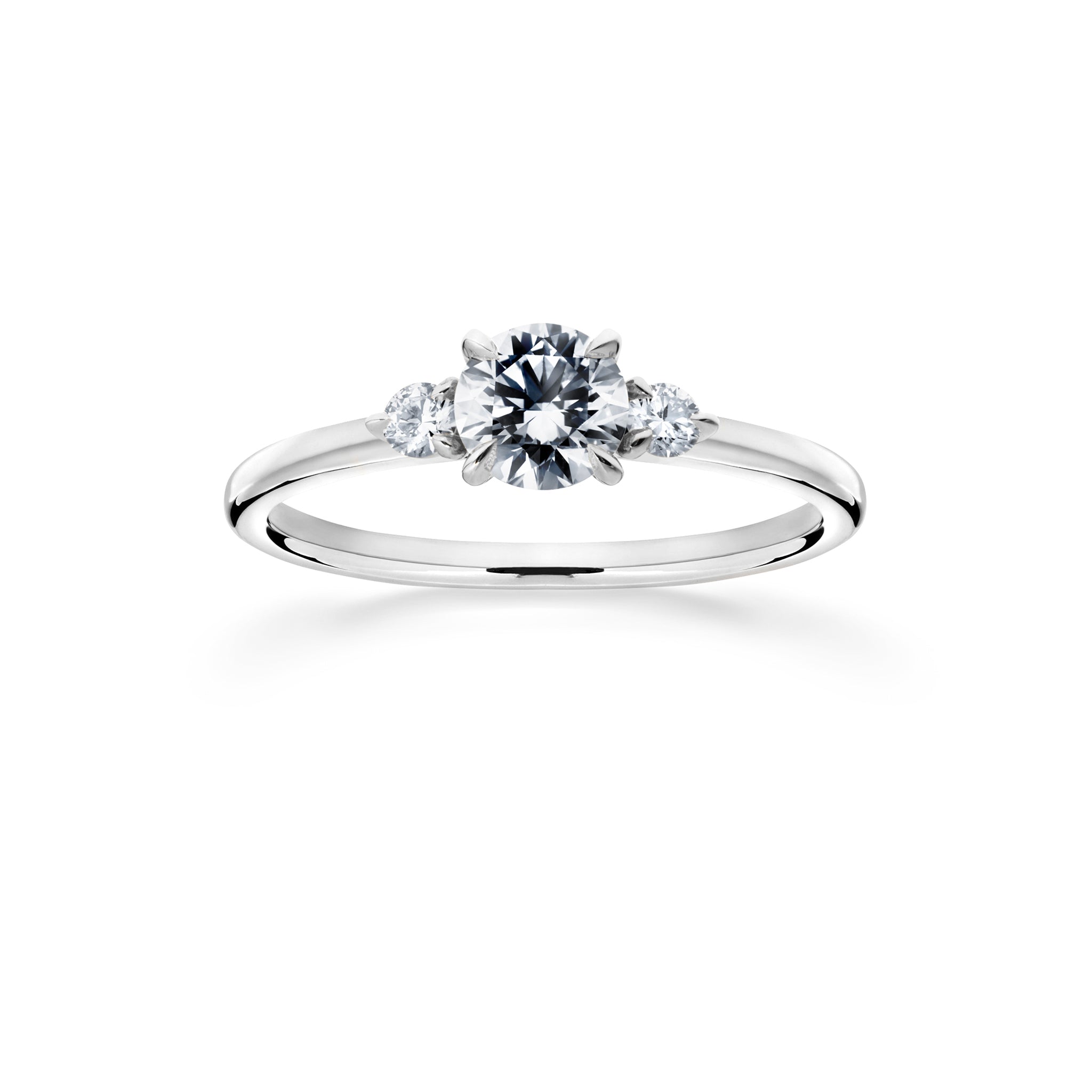 Siro Three Stone diamond ring - white gold