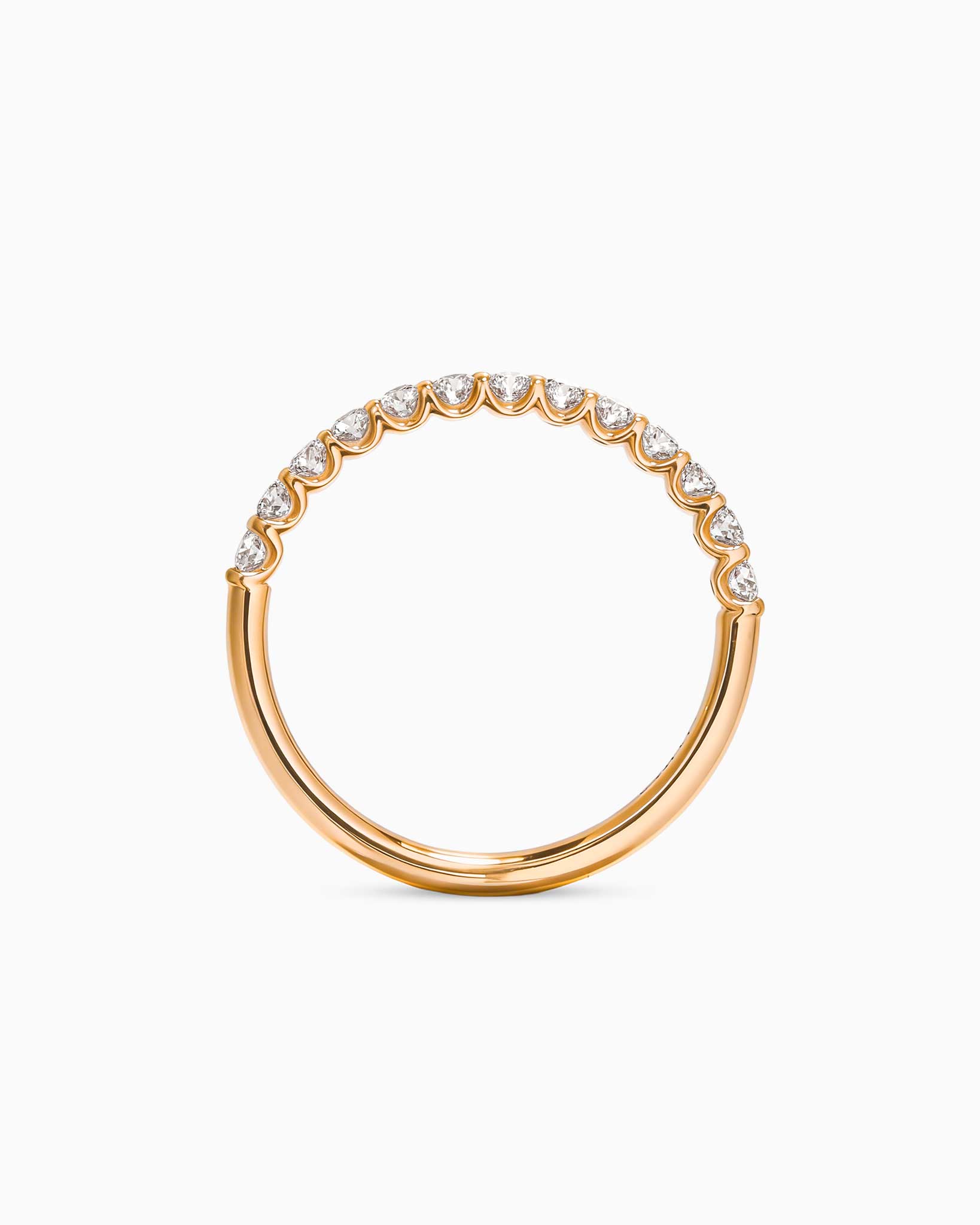 Selene Small Half Eternity Ring 0.78ct - Yellow Gold