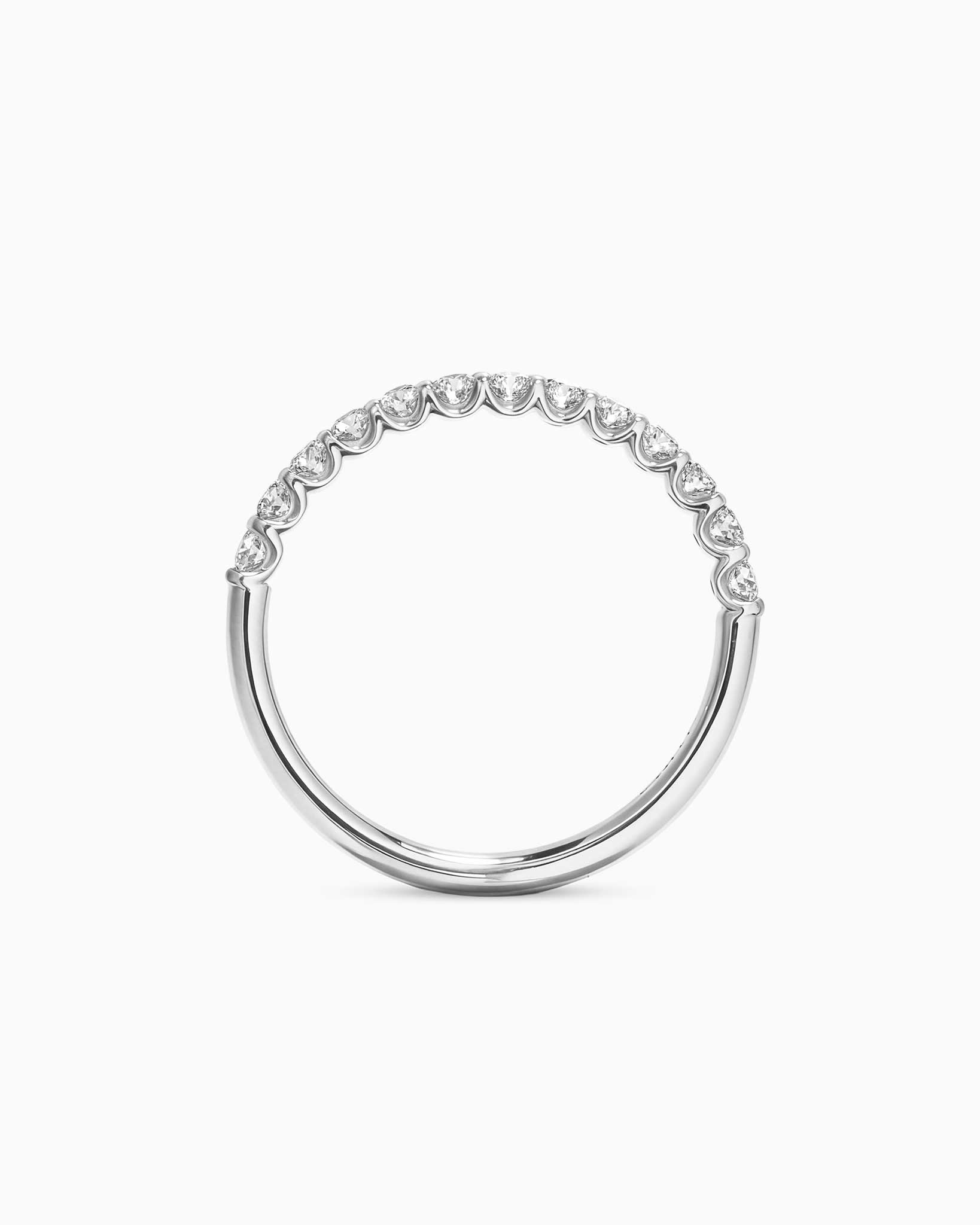 Selene Small Half Eternity Ring - White Gold