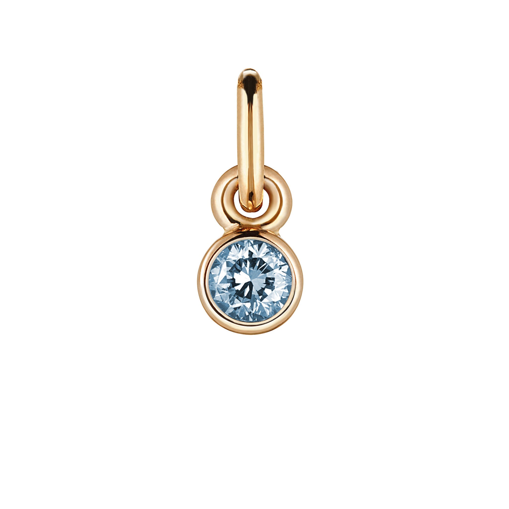 Bezel Blue diamond pendant