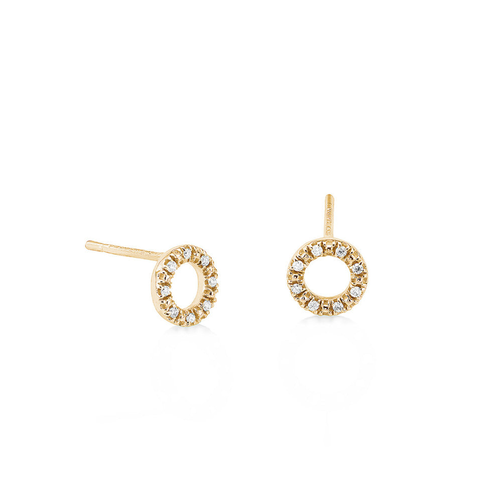 Hetta mini - diamond earrings
