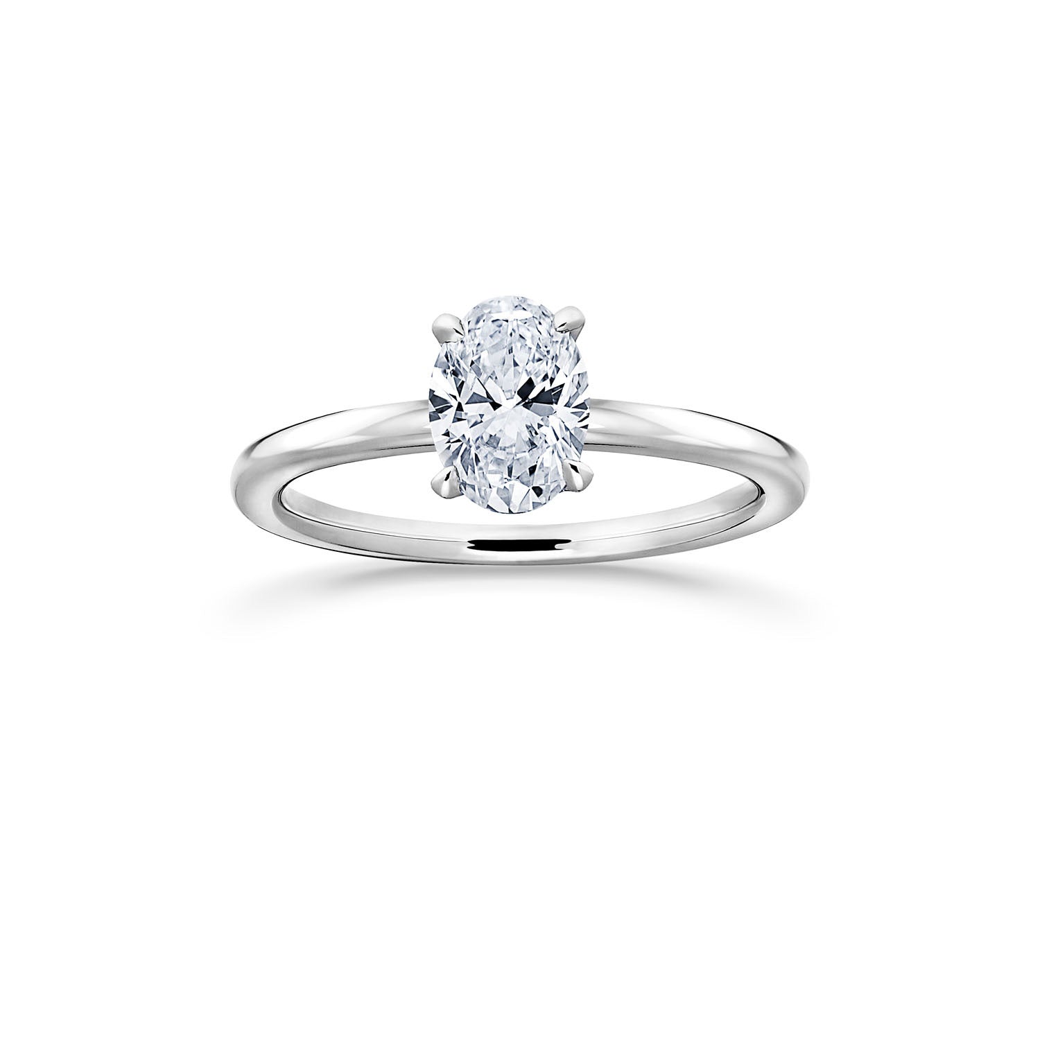 Siro Oval diamond ring platinum