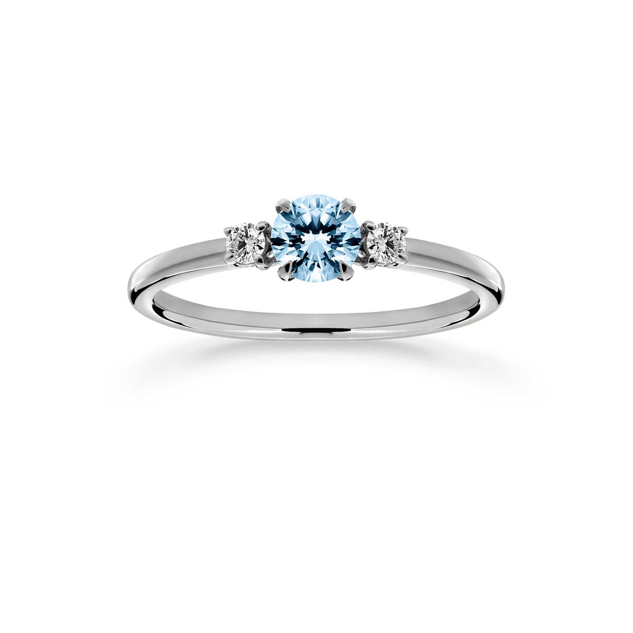 Siro Blue Three Stone diamond ring