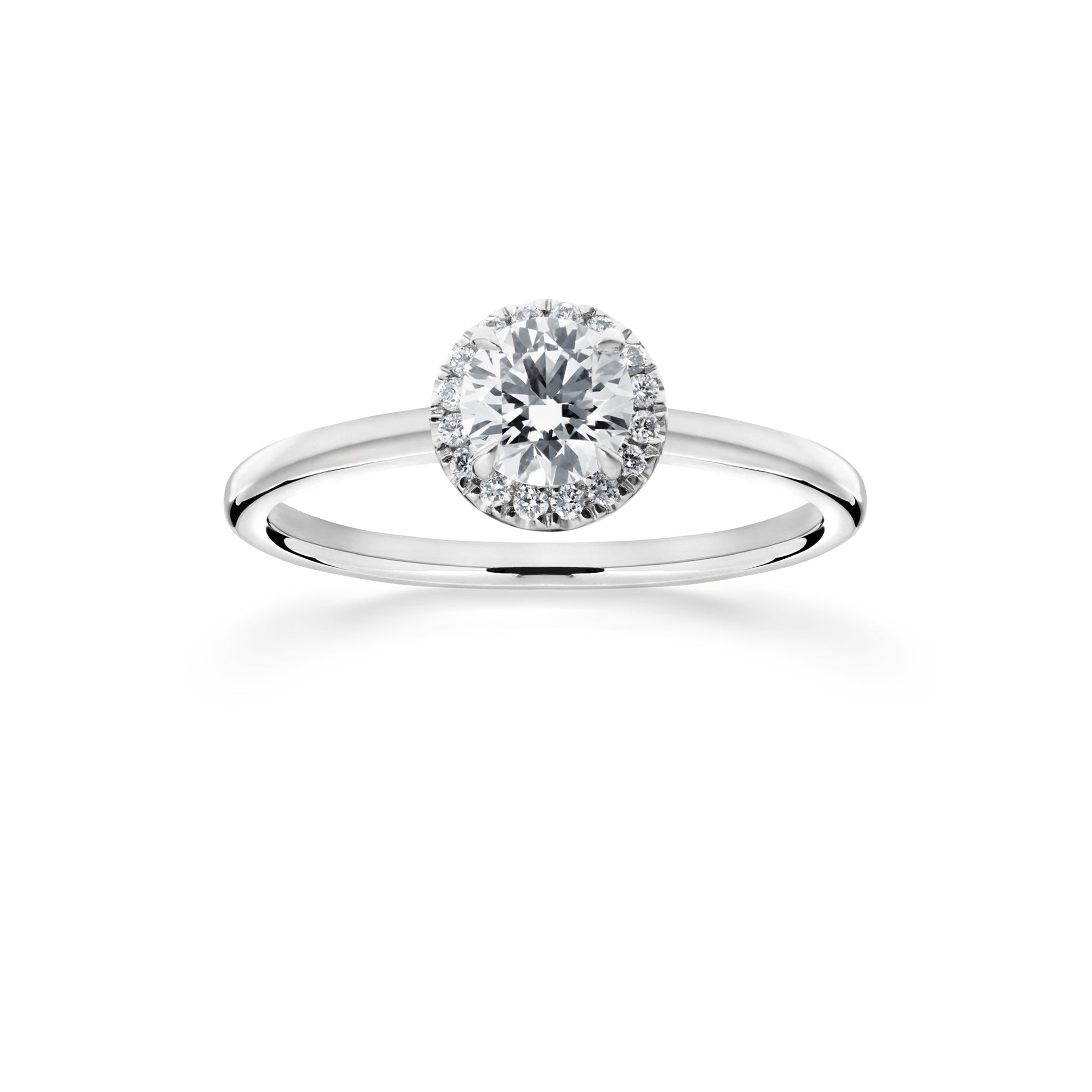 Siro Halo Brilliant diamond ring platinum