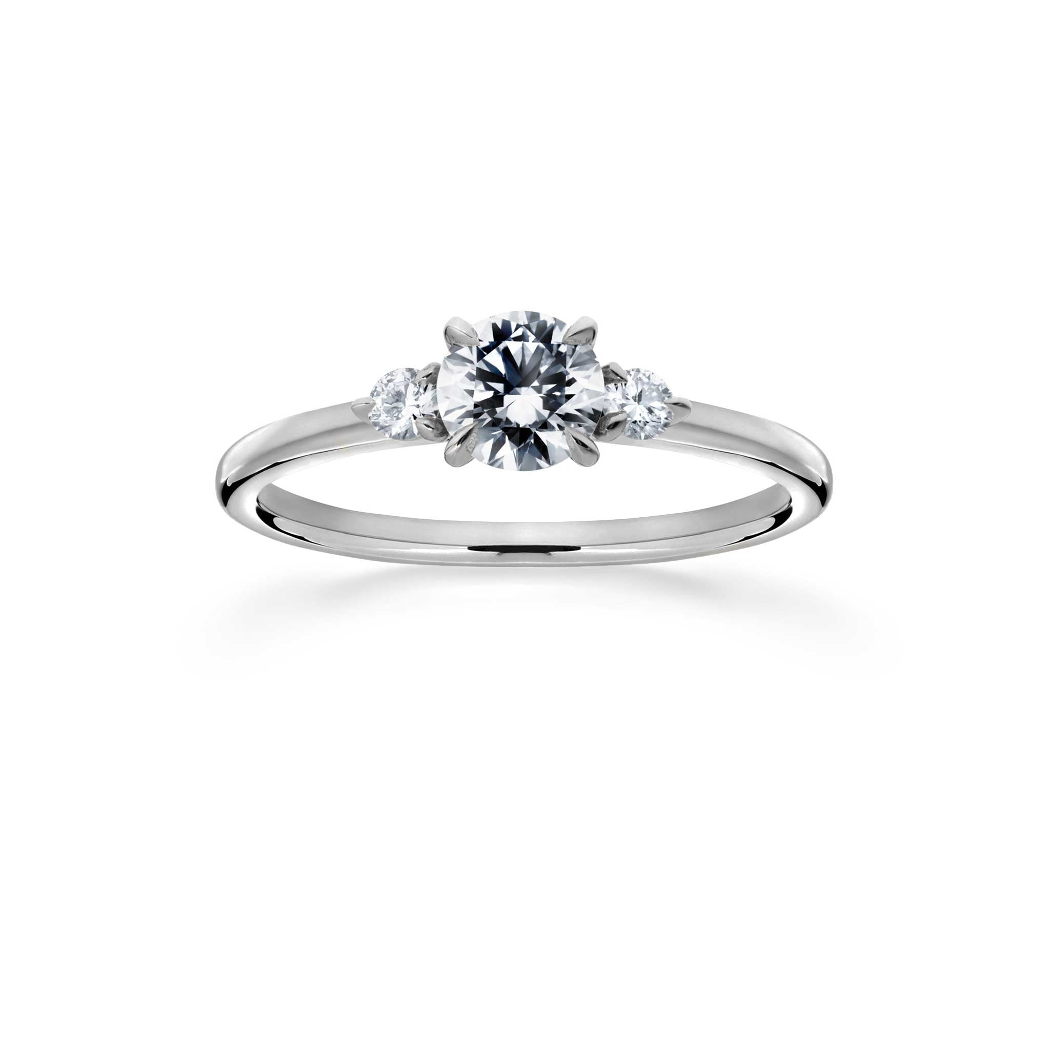 Siro Three Stone diamond ring -platinum