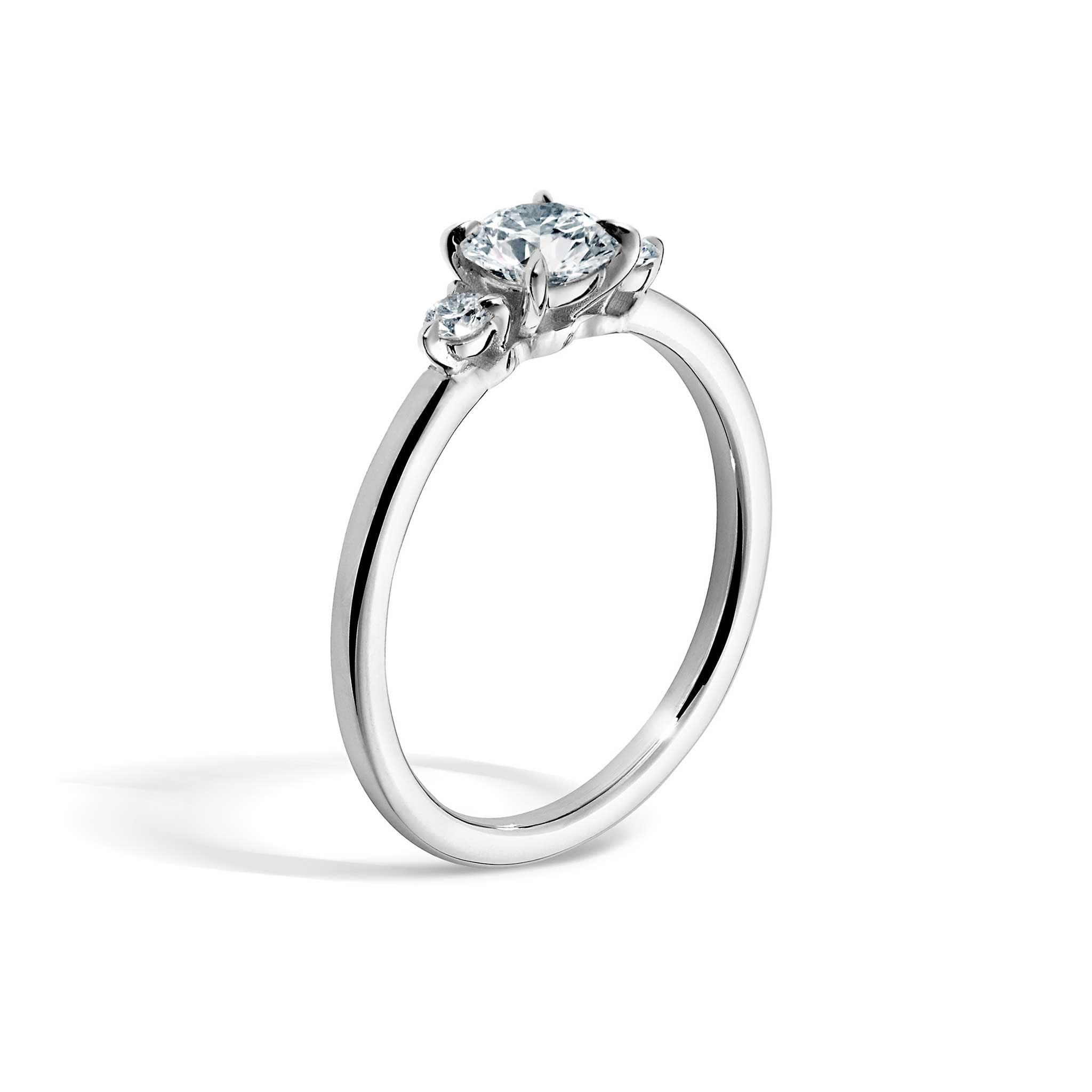 Siro Three Stone diamond ring - white gold