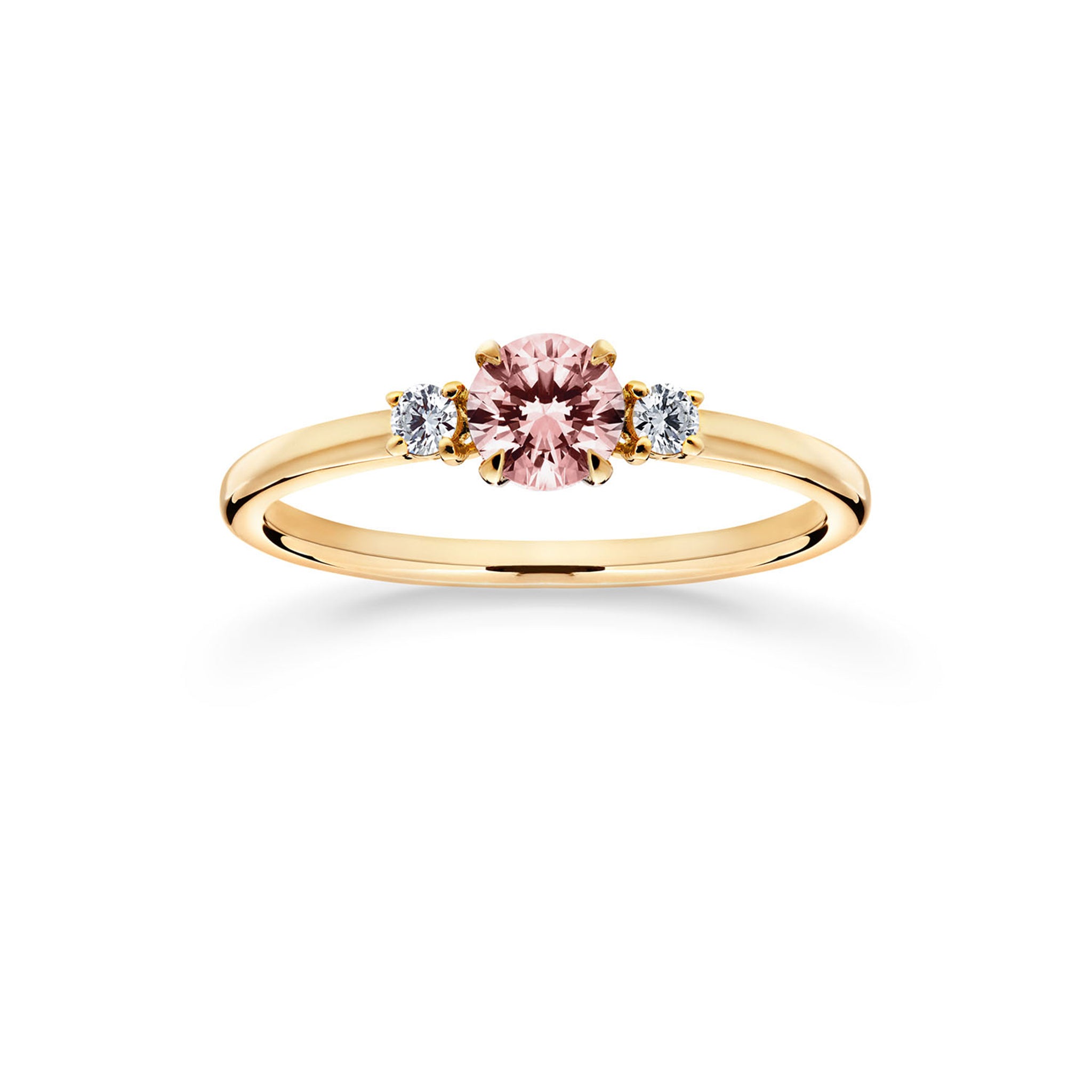 Siro Triple blush diamond ring