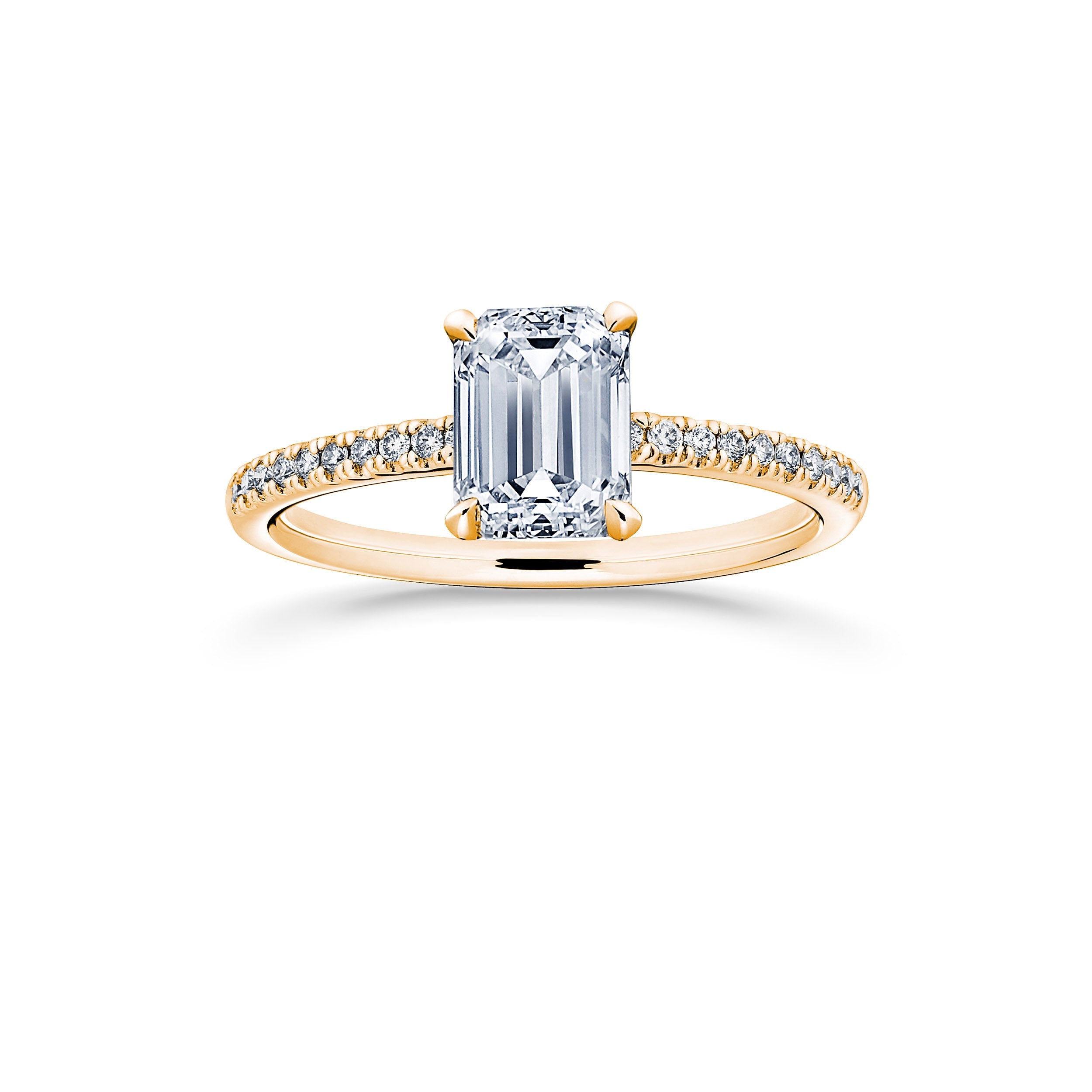 Siro Emerald with side diamonds